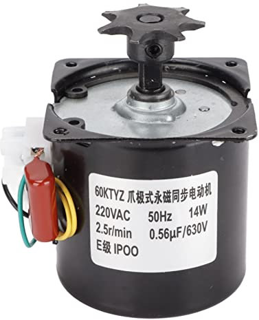 Eierdrehmotor, 220 V, 14 W, Automatischer Synchroner Eierdrehmotor, Wasserdichtes Eier-Inkubator-Zubehör für Hühner, Enten, Gleichmäßig Drehen, Einfach zu Bedienen