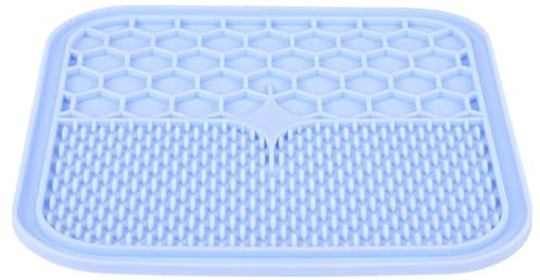 zolux – Alfombra de lamer L silicona ventosa 30 x 30 cm, color azul
