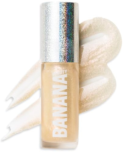 Banana Beauty 3D Glitter Lipgloss Disco Bomb – Plumping Lipgloss mit Juicy Look – Nicht klebende Formel – Lipglos mit Maracuja-Öl – Glänzender Lip Gloss – Must Have Beauty Zubehör