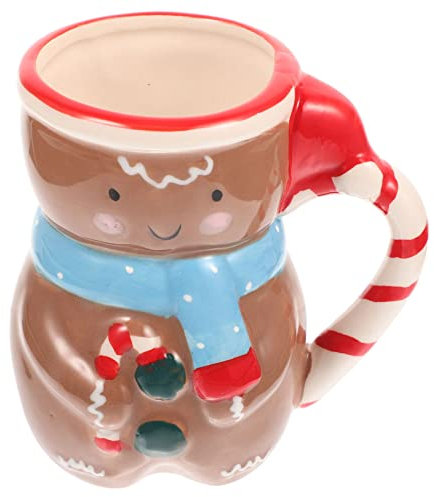 Hoement Weihnachtsbecher Keramik Handbemalte Tasse Für Tee Kaffee Und Snacks Festliche Dekoration Für Weihnachtszeit