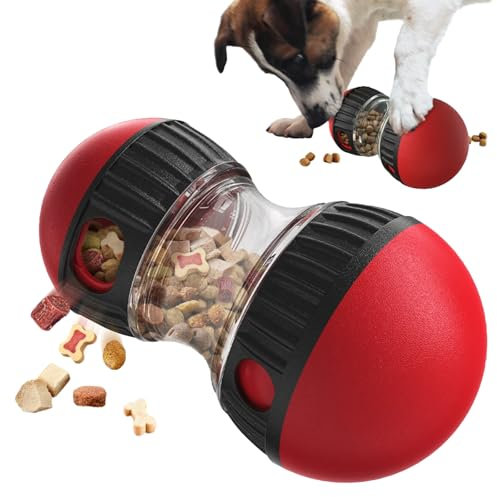 TECHO Hundespielzeug Intelligenz, Futterball für Hunde, Slow Feeder Puzzle Ball, Welpenspielzeug Rolling, Rolling Feeder Hundespielzeug für Hunde zur Futterausgabe, Leckerli-Spender, Grün