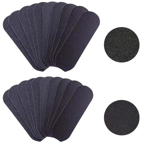 HJYDGJ Juego de 100 limas para pies, para el cuidado de los pies, para eliminar callos de pies, trituradora de papel de lija, para piel dura, papel de lija de repuesto, para eliminar callos