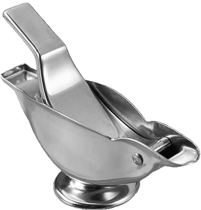 Bird Presse-citron vert manuel - Presse-citron mignon - Presse-citron en acier inoxydable - Design ergonomique - Bec verseur pratique pour accessoires de bar