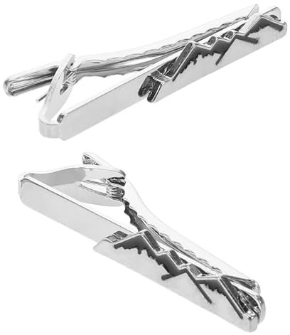 BESPORTBLE 2stücke Krawattenklammer Für Herren Klemmclips Für Krawatte Accessoire Für Geschäft Hochzeit Formelle Anlässe Valentinstag