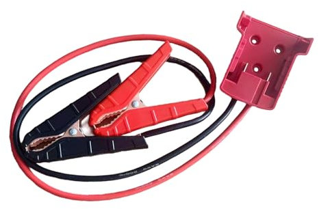 Il cavo di avviamento con adattatore è compatibile con Milwaukee M18 18 V, cavo in silicone 8 AWG, morsetto di avviamento per auto/camion/tosaerba utilizzando batterie per attrezzi e cavo di