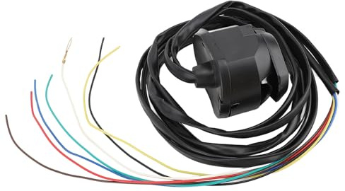 Faire du Faisceau de Câbles de Remorque à 7 Broches, Kit Câblage Remorque avec Accessoires ABS Copper Trailer Câteur Câblage pour Véhicules Commerciaux Semi Standard 12V