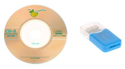 F Fityle 1 Pieza de Convertidor para Lector de Tarjetas de Memoria TF / + CD de 1 Pieza