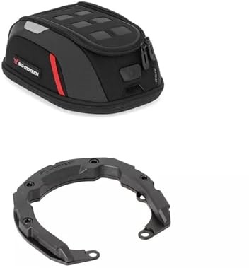 Shop Bikers SW-Motech Micro Pro Motorrad-Tanktasche, kompatibel mit Triumph Street Triple R/RS, Schwarz, 5L, Quick-Lock, mit Montagebasis - TRT.00.787.16100/B - BC.TRS.00.110.30000