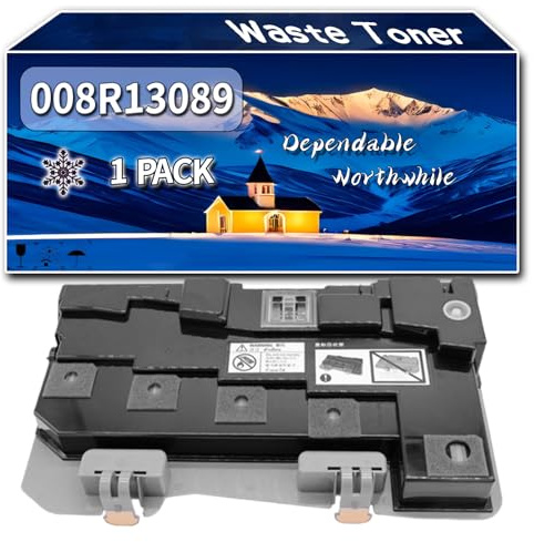 Compatible for Xerox 008R13089 Waste Toner Container, Work for Xerox WorkCentre 7120 7220 7220i 7225 7225i Printers, Waste Toner Container (1 Pack Black)