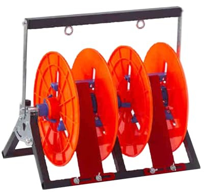 Multi-Axle Wire Spool Rack Dispenser, Holds 1-5 Reels Up to 10mm, Heavy Duty Cable Organizer for Workshop