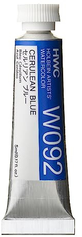 Holbein Watercolour : 5ml Tube CERULEAN BLUE