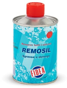Rimuovi Silcone Sgrassa E Deterge Fidea Remosil 250ml - Rimuovi Silicone, Ottimo Come Detergente Per Olii O Grassi, Rimuove Catrame, Adatto Per Lavaggio Motori, Per Pulizia Di Attrezzature Usate Per Verniciatura Con Vernici Sintetiche