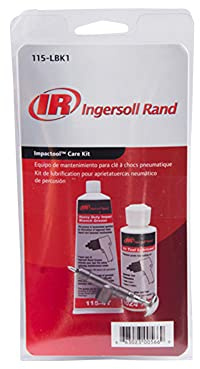 Ingersoll Rand 115-LBK1 Composite Housing Impact Wrench Care Kit includes 10Z4 oil, 4 oz 115 grease, and grease gun