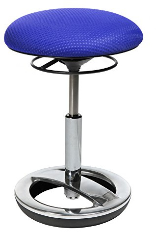 TOPSTAR SITNESS Bob Sitzhocker blau | Made in Germany | Ergonomisch | Bürohocker, Rollhocker | höhenverstellbar | Geprüfte Sicherheit nach GS-Intertek