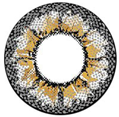 Matlens - GEOLICA Farbige Kontaktlinsen mit Stärke grau gray Royal Cafe Mimi Big eyes WPM-505 circle lens 2 Linsen 1 Kontaktlinsenbehälter 1 Pflegemittel 50ml