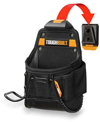 TOUGHBUILT TOU CT 24 Tool Bag 1 Compartment 2 Loops 1 Hammer Holder with Clip System
