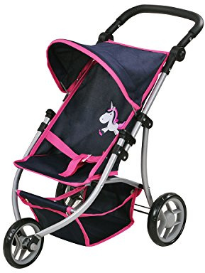 Knorrtoys 16576 - Puppenwagen Jogger Lio - Uma.Das Einhorn Blue
