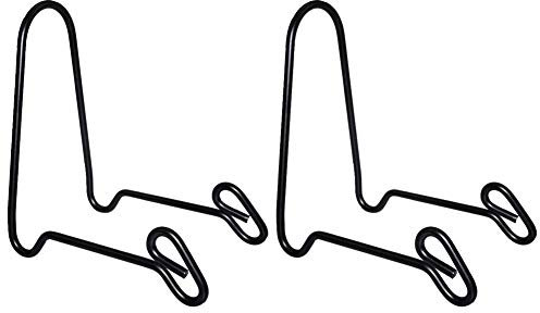 Tincogo (2 pack Display Stand Easel Iron Bowl Stands for Display Medium Deep Bowls, Platters and Deep Dishes