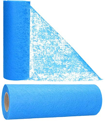 AmaCasa Vlies Tischband Tischläufer für Hochzeiten, Kommunionen, Taufen und Allen Feierlichkeiten Maße: 23cm/25m Rolle (Marineblau, Vlies)