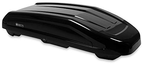 Modula EVO 470L - Box da tetto auto con doppia apertura laterale, colore: Nero lucido