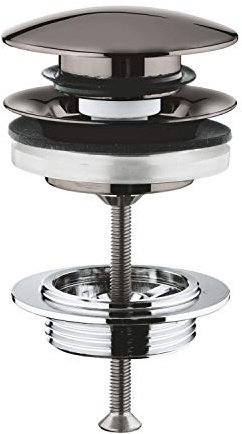 GROHE Ablaufventil mit automatischer Ablaufgarnitur 1 1/4 mit Push-Open, 4 x 10 x 12 cm, verchromt (Referenz: 65807A00)