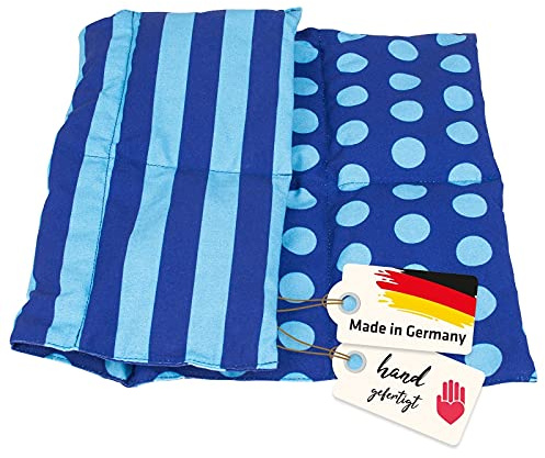 Neck and Shoulder Wheat Grain Thermal Pillow Heating Wrap for Joint Pain Aches Pains Cramps Arthritis Headache Relief-Microwavable Reusable Hot Therapy Pack & Massage Pad Made In Germany 45x29cm