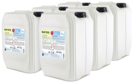Höfer Chemie 6 x 28 kg pH Heber flüssig BAYZID - pH Plus für einen optimalen pH Wert und einwandfreie Wasserqualität im Pool