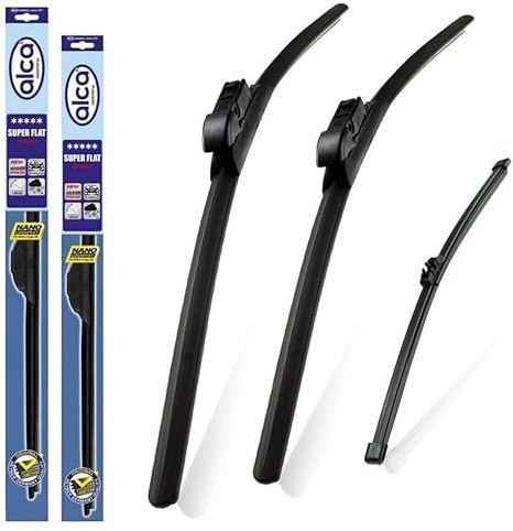 Fits BMW X1 2015-2021 Alca Germany Super Flat Windscreen Wiper Blades Front Rear Set 2616ST 13Q ASF2616ST13Q