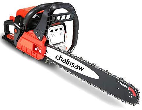 ADASP Tronçonneuse Thermique 58cc 16 Lame Legere et puissante Petite Tronçonneuse Portable Léger Scie à Chaîne pour La Coupe De Bois De Branche d'arbre