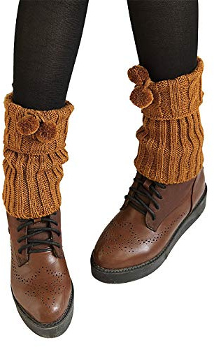 Stulpen Damen Gestrickte Beinwärmer Warme Winter Stricken Beinstulpen Kurze Knopf Leg Warmers Socken Strümpfe Mädchen Stiefel Boot Abdeckung Strick Beinwärmer Beinstulpen Legwärmer Strümpfe