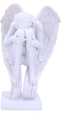 Nemesis Now Angels Contemplation, Weiß, 28 cm