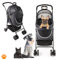 MY DUQUE - MODEL COCO 2-in-1 Hundebuggy & Haustier Buggy bis 15 kg | Faltbarer Hundewagen mit Einkaufskorb für Zubehör | Wendige Rollen im modernen Design für optimalen Komfort