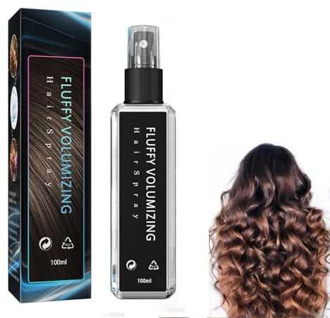 Grospe Fluffy Volumizing Hair Spray, Extra-Volume Magic Hair Spray, Long-lasting Instant Volumizing with Non-Greasy & Non-Sticky Formula, Suitable For All Hair Types, 3.57 Fl.Oz