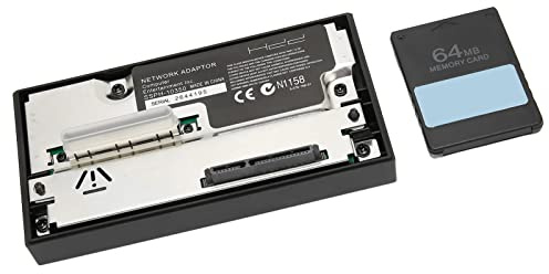 Sata Interface Adapter for PS2, 2TB SATA HDD Connector Plug Network Adapter Set with 64 MB FMCB Version 1.953 Free Memory Card McBoot for PS 2