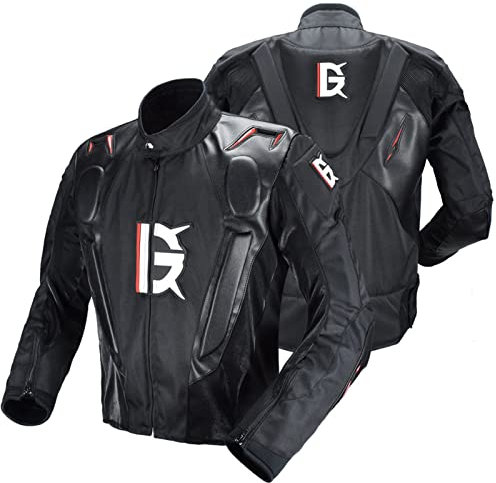 HOMDECR Motorrad-Motorradjacke Herren Textil Wasserdicht Gepanzert Regenfest, Zu Jeder Jahreszeit Erhältlich (XL)