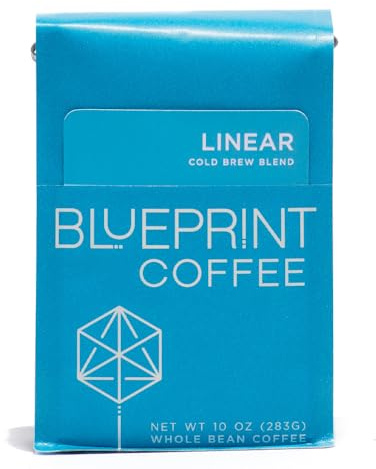 Blueprint Coffee Linear Cold Brew Blend Whole Bean Coffee, 10 oz