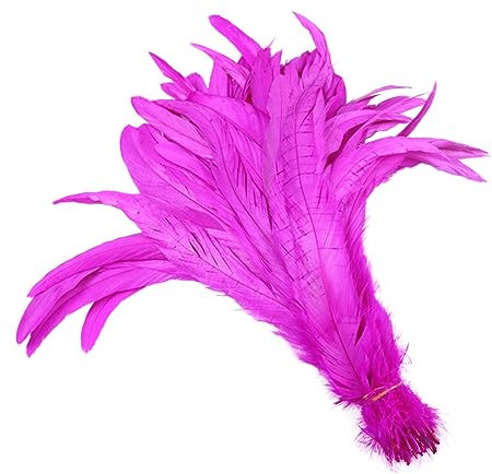 EXCEART Bastelmaterial 50 Stück –40 Cm – Fascinator in Natürlichem Rouge – Haarschmuck – Sicher Als Dekoration