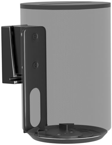 Lautsprecher Wandhalterung Halterung für Sonos Era 100 | Schwenkbar/Neigbar/Kabelmanagement Wandhalterung Lautsprecher für besser Audiogenuss,hält bis zu 3kgs (1 Halterung,schwarz)