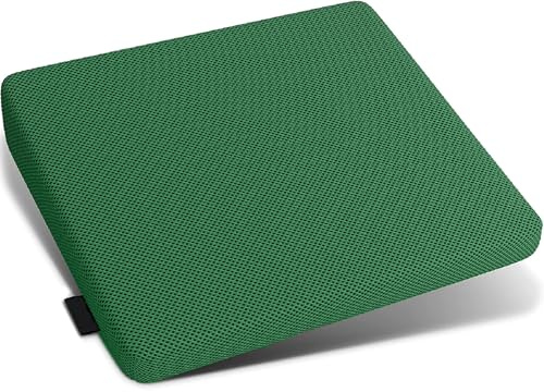 GO TO FOAM Wedge Memory Foam Seat Cushion - Car Seat Cushion for Posture Correction & Height Boost - Car Seat Cushions for Driving - Seat Cushion for Office Chair - Anti Slip Bottom (Green)