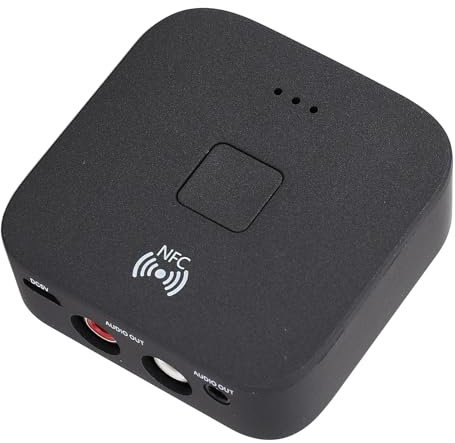 5.0 Bluetooth Audio Receiver Adapter, NFC Trådlös Bluetooth-mottagare med Handsfree Samtal för Musikstreaming Ljudsystem