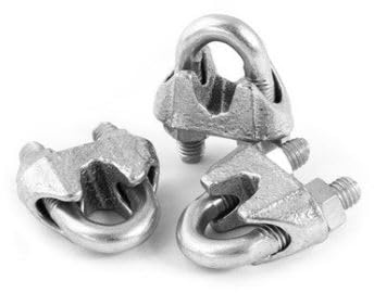 ABAZO Drahtseilklemme Seilklemme in Bügelform für Stahlseile verschiedene Größen (50, 8mm)