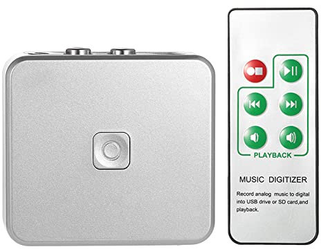 Cassetta di Acquisizione Audio, Convertitore Registratore CD MP3, Digitalizzatore Musicale Compatto con Partizione Automatica dei Brani, Conversione MP3, Riproduzione e Controllo