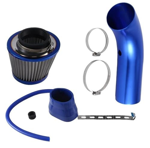 DZSFSTRHRRT Entrada Aire Coche Kit Universal Manguito Admisión Tubo Turbo para Filtro Aire Alto Flujo 76 Mm Color Azul Admisión Aire Tubo