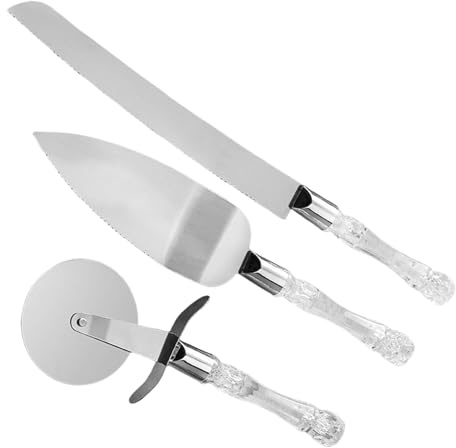 Set da taglio per torte, affettatrice per pizza, tagliapasta e paletta per torte, utensili da portata per torte nuziali, feste