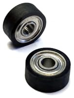 Beschichtetes Mini Kugellager Gummiert 10mm x4mm x3mm Laufrollen mit Polyurethan Beschichtung (2 Stück)