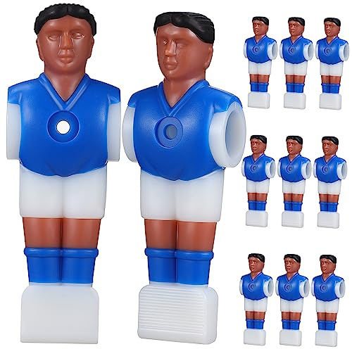 BIUDECO 11stücke Teilige Tischfußballfiguren Aus Hochwertigem Kunstharz Passend Für Standard-fußballstangen Ersatz Für Alte Oder Beschädigte Spielerfiguren Tischfußballspielzubehör