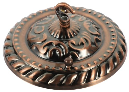 Zerodeko Piastra di Copertura del Soffitto in Ferro Retrò Kit Baldacchino per Lampadario Piastra di Montaggio Resistente e Facile da Installare per Lampade a Sospensione Adatta per