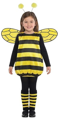 pvucpot Déguisement d'abeille pour enfant, Costumes de Carnaval Déguisement d'abeille Déguisement d'abeille Pour Fille Tupe en Tulle Jaune Tutu Aerre-tête pour Abeille Ailes d'abeille pour Enfant