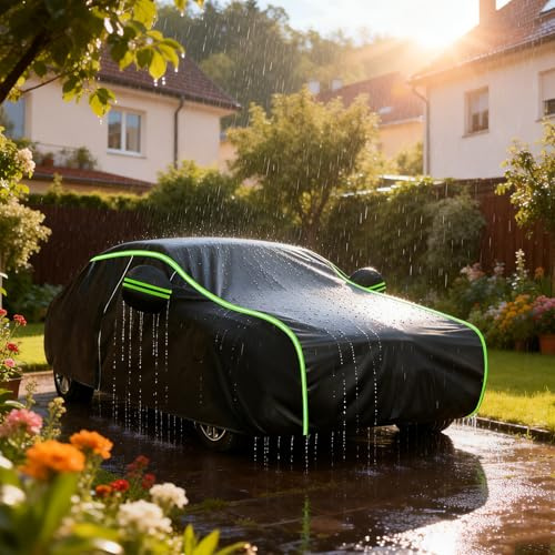 Car Covers For Jaguar XK– 190T Oxford Oxford Cloth Waterproof Cover,Windproof Rope,Scratch Resistant,UV Resistant,Breathable,Black