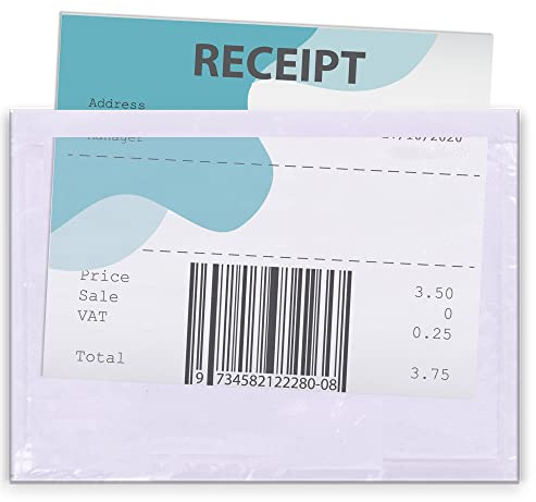 Triplast 1000 x A7 Plain Document Enclosed Wallet (95 x 125 mm) | Peel & Seal Clear Plastic Envelopes/Sleeves/Pockets/Wallets | Attach Invoices, Packing Lists & Delivery Notes to Parcels
